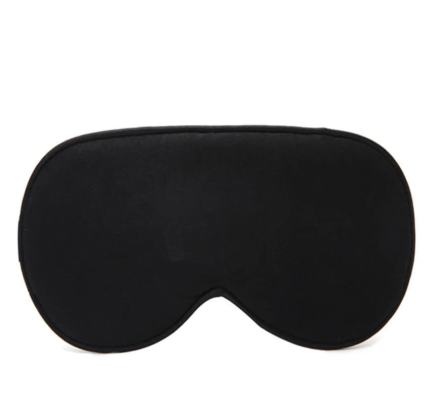 Double-sided mulberry silk eye mask with embroidered print in various colour options