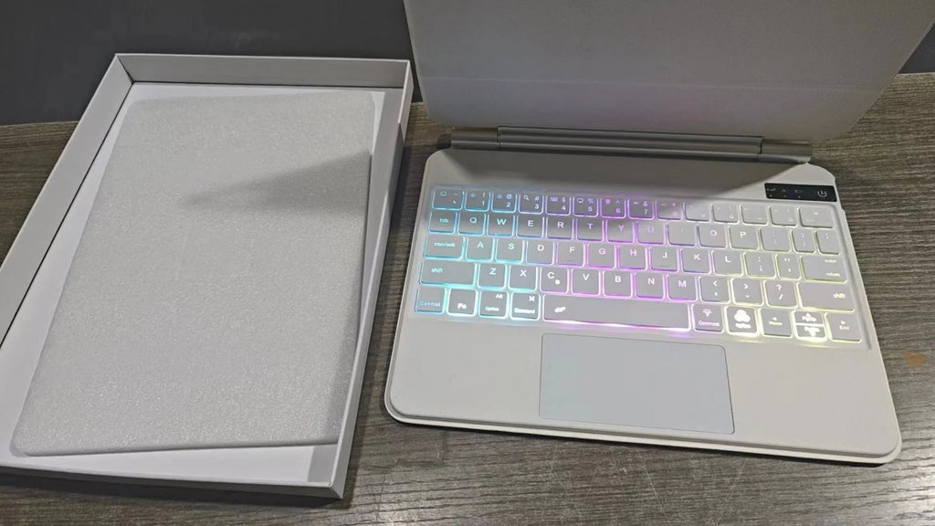 iPad Pro wireless Bluetooth keyboard with magnetic suction protective cover in multiple colours