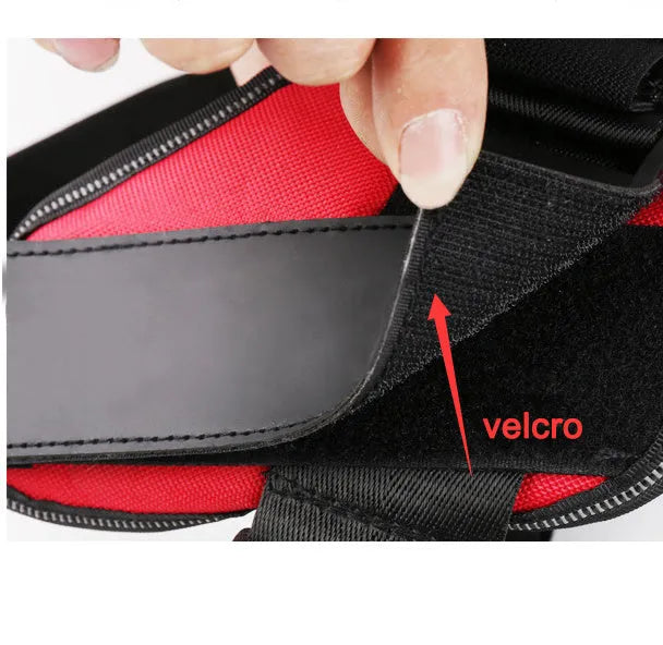 Reflective adjustable dog harness with no-pull chest strap in multiple colour options
