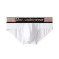 Men's modal briefs in black with gradient waistband, low waist sports style