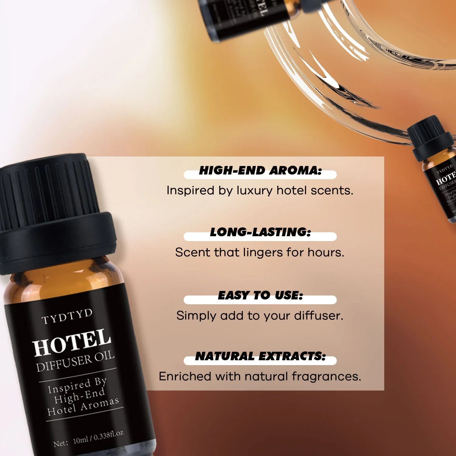 10ml natural plant essential oil bottle for aromatherapy and massage