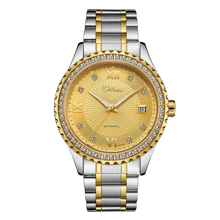 Fashionmonger men's waterproof automatic mechanical watch with luminous hands
