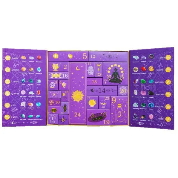 Crystal Halloween Countdown Gift Box paper decoration with 33.5cm width dimensions