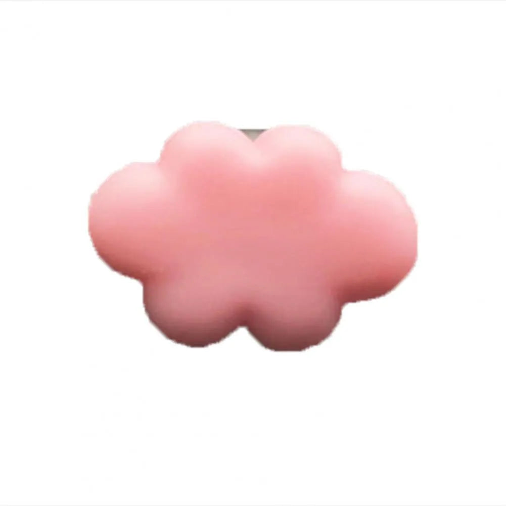 Resin car fragrance clip for air vents in one of six colours: sky blue, pink, yellow, light purple, white, or light green
