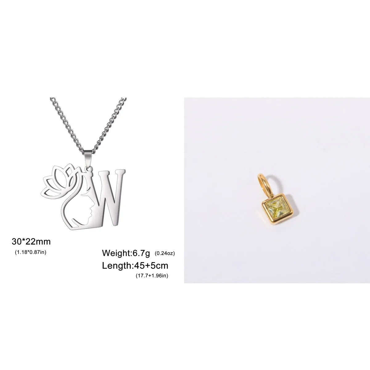 Stainless steel cross chain necklace with electroplated finish and single pendant