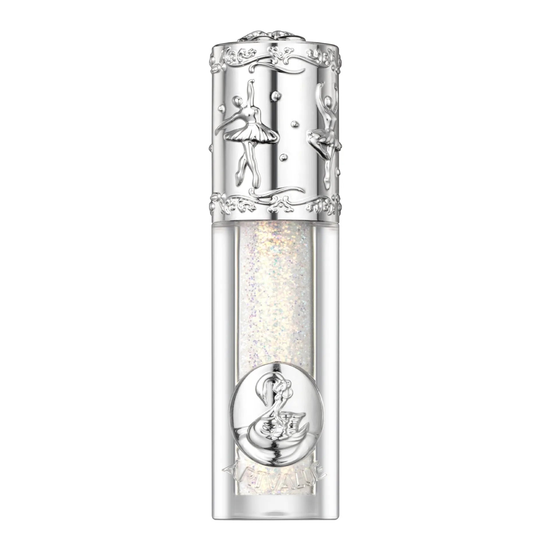 Ballet liquid eye shadow tube showing five colour options for shimmer makeup looks