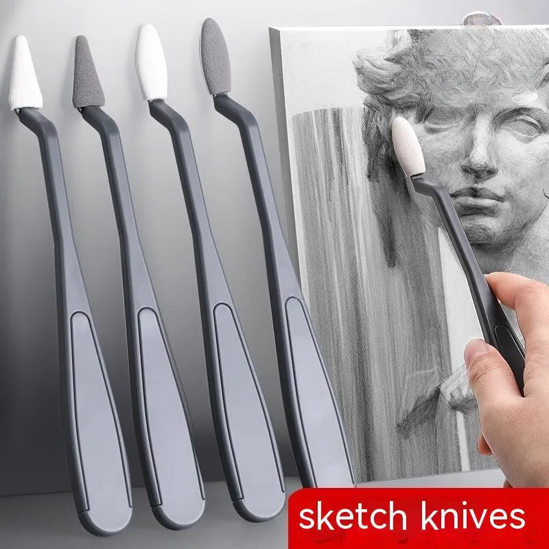 Plastic sketch rubbing knife in R20212 colour for pencil and charcoal correction