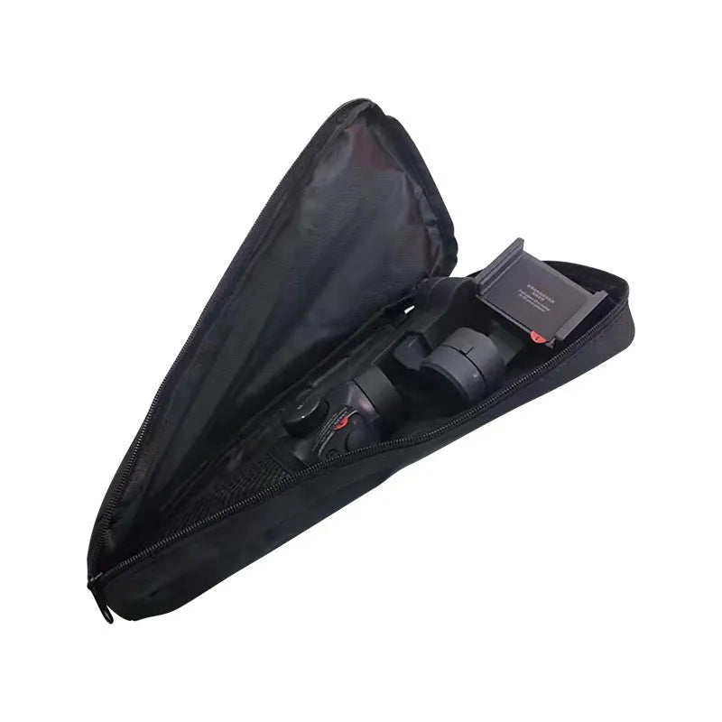 Black cloth mobile phone stabilizer accessories storage bag for organised equipment protection