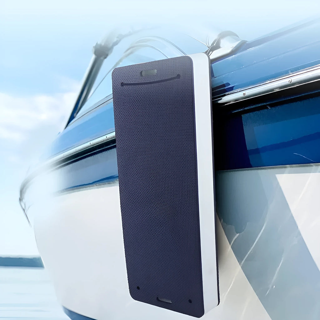 Blue EVA foam boat fender with thickened shockproof design for docking and hull protection.