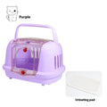 PP pet carrier travel bag with urine pad in beige for cats and dogs