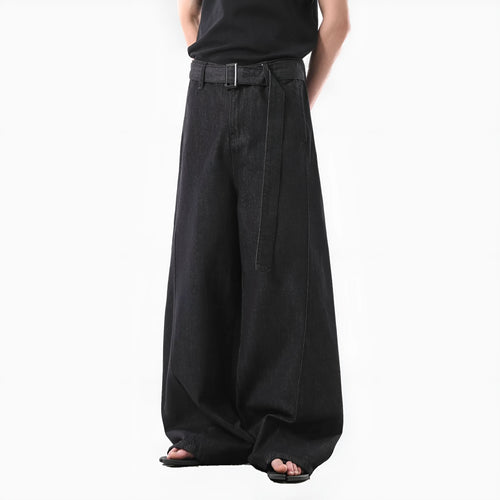 Black high waist straight leg jeans with American retro style and zip fly closure