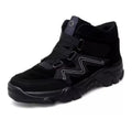 Men's suede casual shoes in black, blue, brown, and dark grey colours, sizes 39 to 49