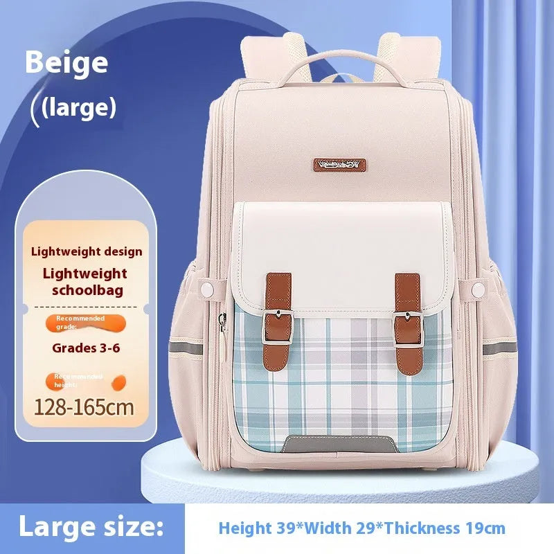 Oxford cloth student schoolbag in multiple colour options for grades 5-6