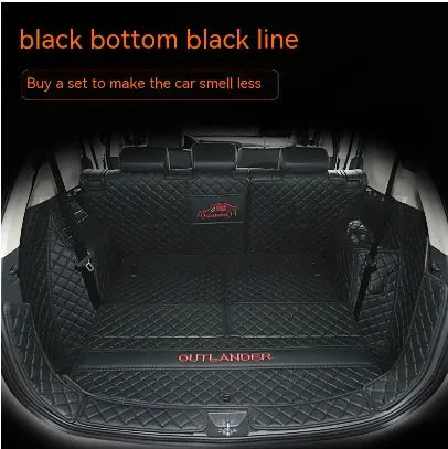 Mitsubishi Outlander fully surrounded 3D boot liner mat in TPE XPE non-slip material