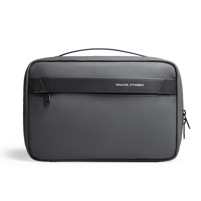 Men's portable toiletries storage bag with wet dry separation function in Oxford cloth