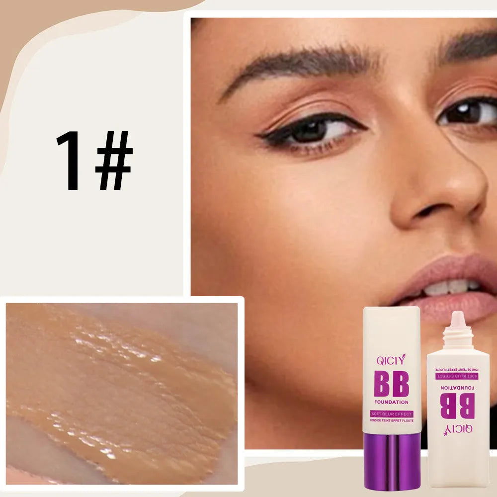 Feeding bottle BB cream foundation in liquid form with brightening properties