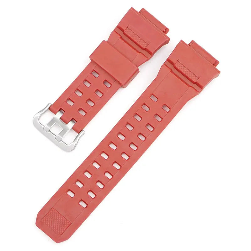 Camouflage TPU watch strap with silver buckle for single hair watch systems