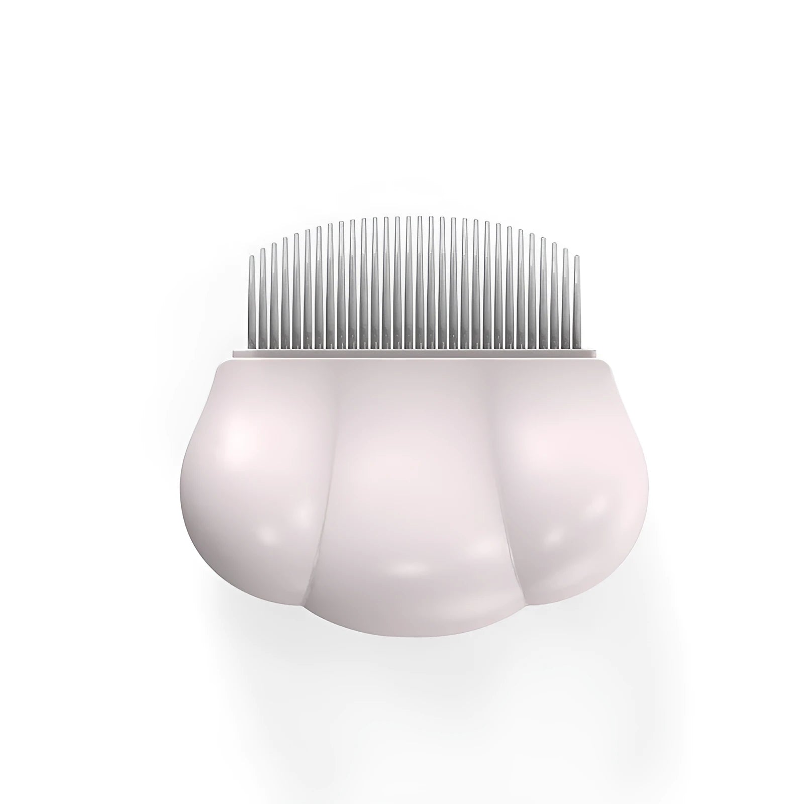 Paw Soft Deshedding Brush grooming tool for cats and dogs in blue, pink, or white on a white background.