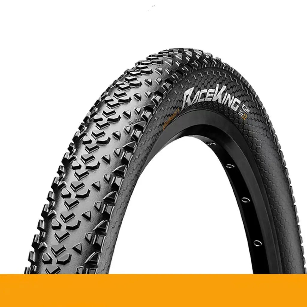 Mountain bike outer tyre showing yellow and white sidewall options for 26, 27.5, and 29-inch wheel sizes.