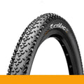 Mountain bike outer tyre showing yellow and white sidewall options for 26, 27.5, and 29-inch wheel sizes.