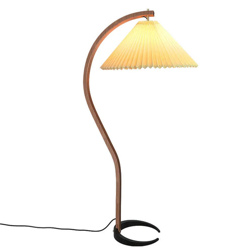 Retro vertical table lamp with three-colour variable light on bedside table