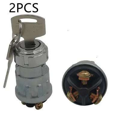Pure copper vehicle ignition switch with key for trucks, forklifts and agricultural machinery