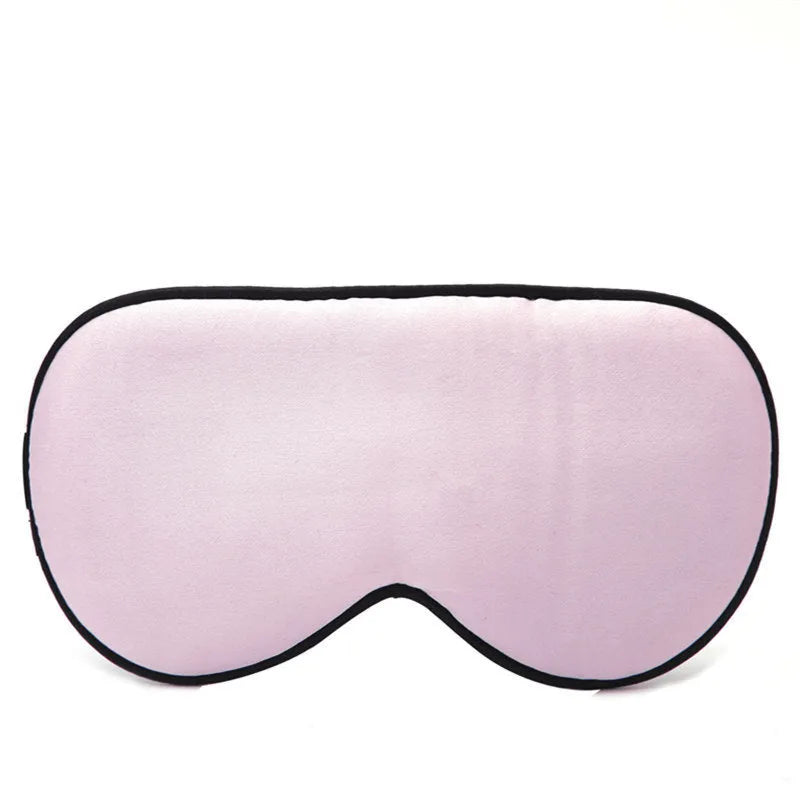 Double-sided mulberry silk eye mask with embroidered print in various colour options