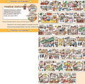 Cartoon character stickers for haemorrhoid tape packaging on Japanese paper