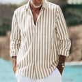 Men's loose fit cardigan shirt with 3D printed floral pattern and lapel collar in polyester fabric