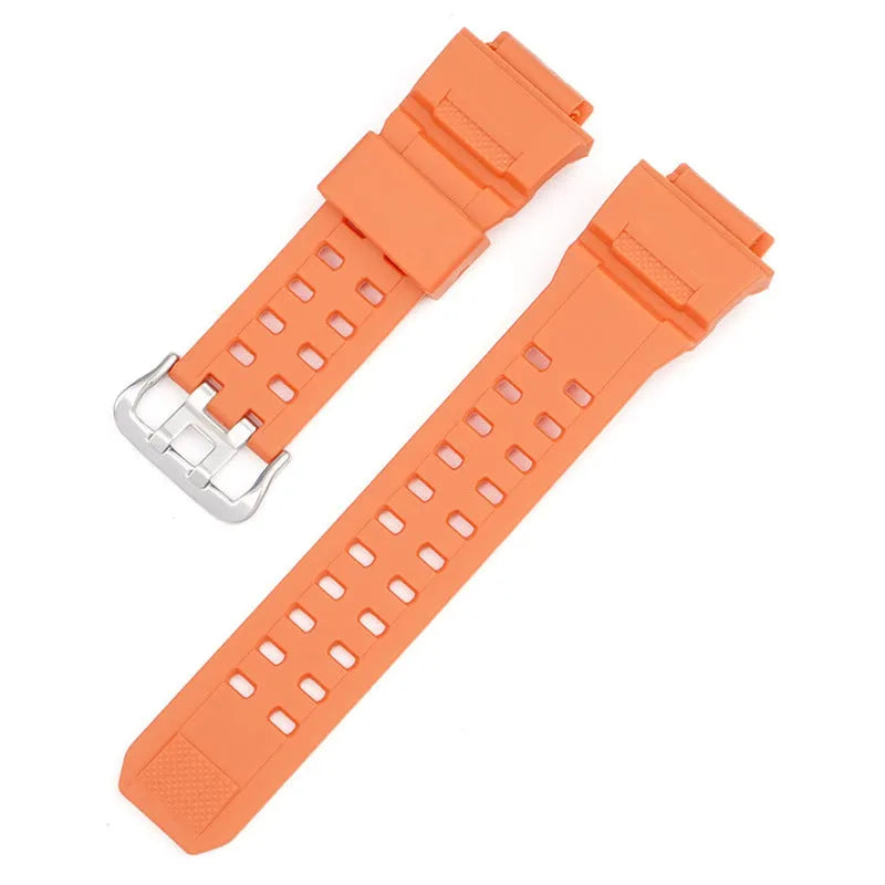 Camouflage TPU watch strap with silver buckle for single hair watch systems