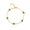 Geometric triangle women's bracelet in stainless steel with a choice of coloured centre stones on a gold or steel band.