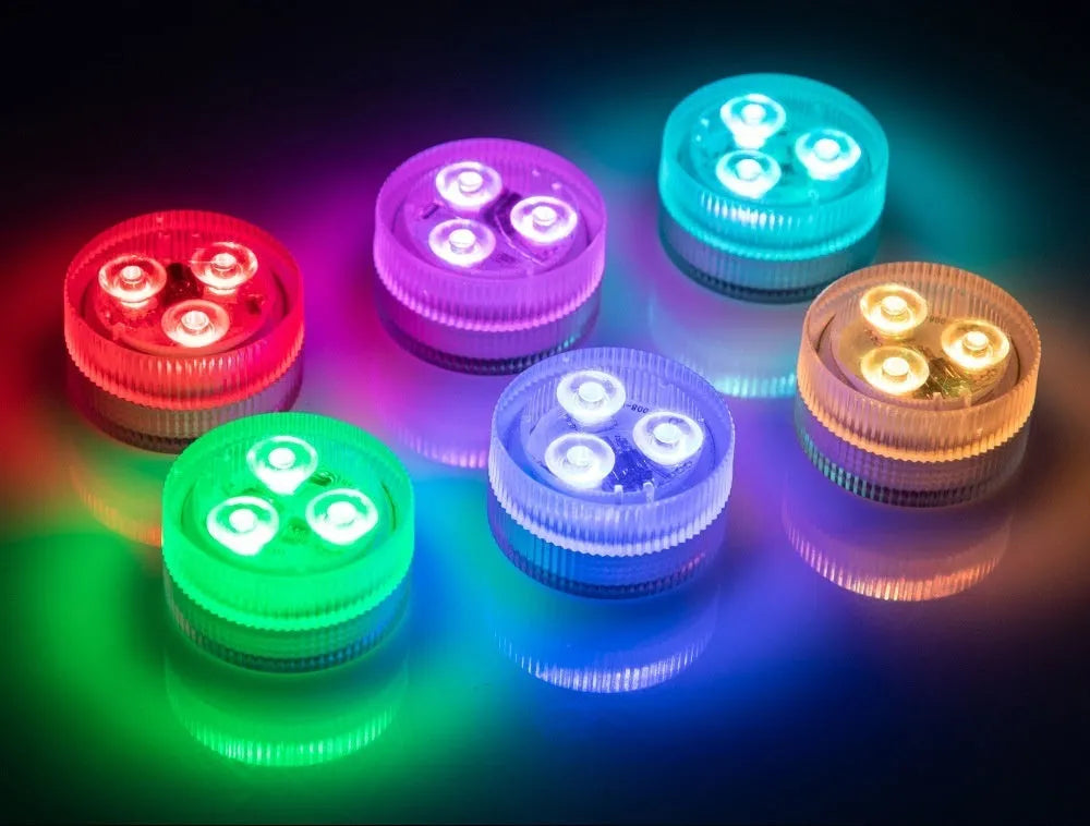 Remote control waterproof LED diving light for fish tanks with plastic housing
