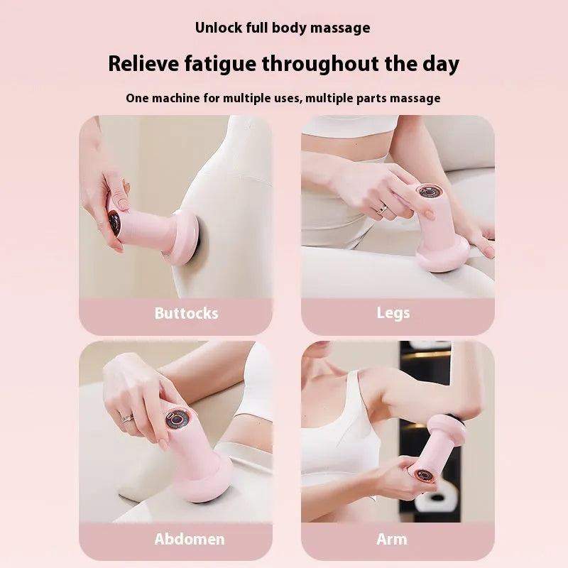 USB electric massager unit in choice of pink, white, or black colour.
