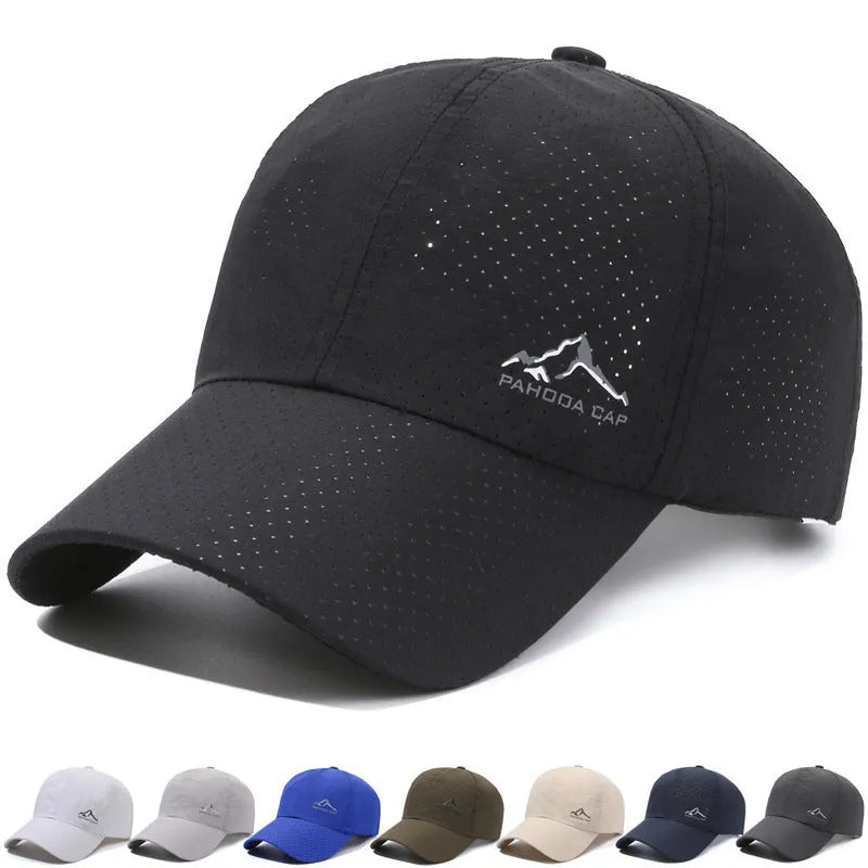 Korean-style adjustable baseball cap in polyester fabric with dome crown design for summer sun protection