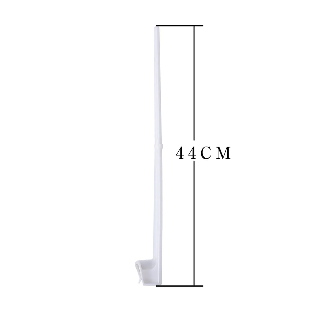 10 white PP plastic car window flag bracket clips for mounting flagpoles on vehicle windows