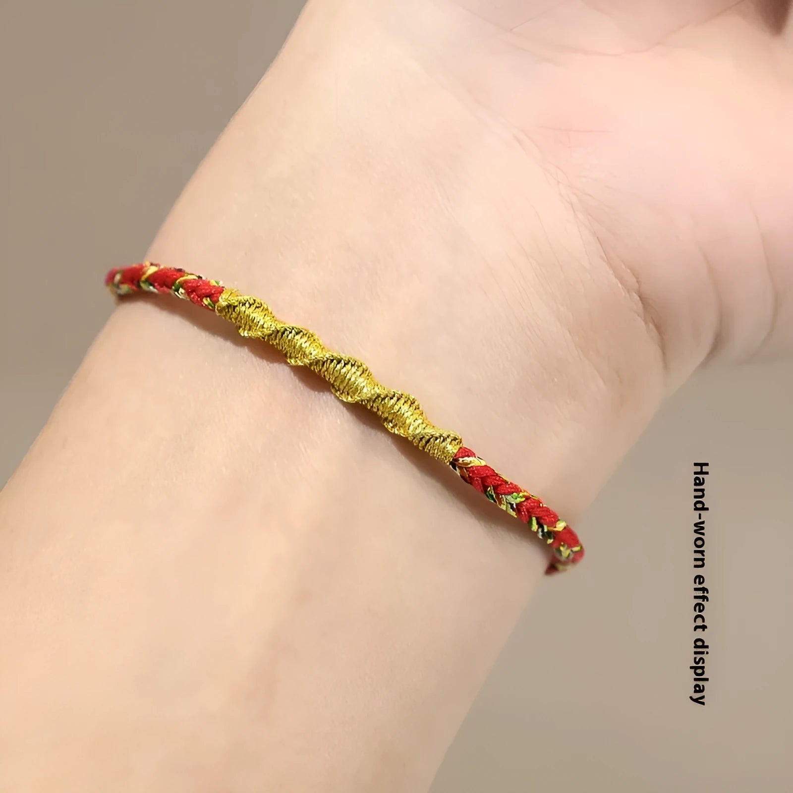 Hand-woven eight-strand guard strap bracelet in zodiac-themed colours with national tide style design