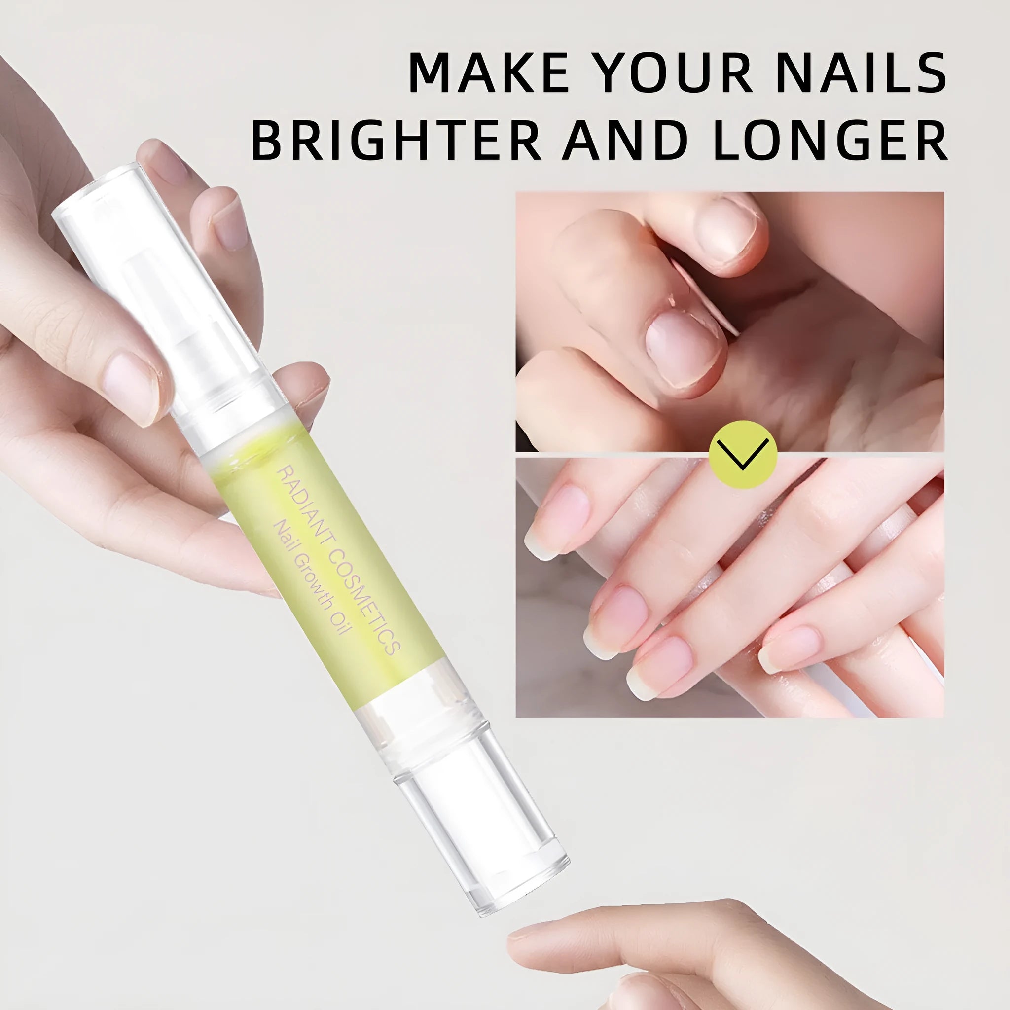 3ml nail growth treatment oil bottle for wash-free nail care