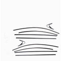 Black titanium finish window trim strip for stainless steel window decorative edge finishing