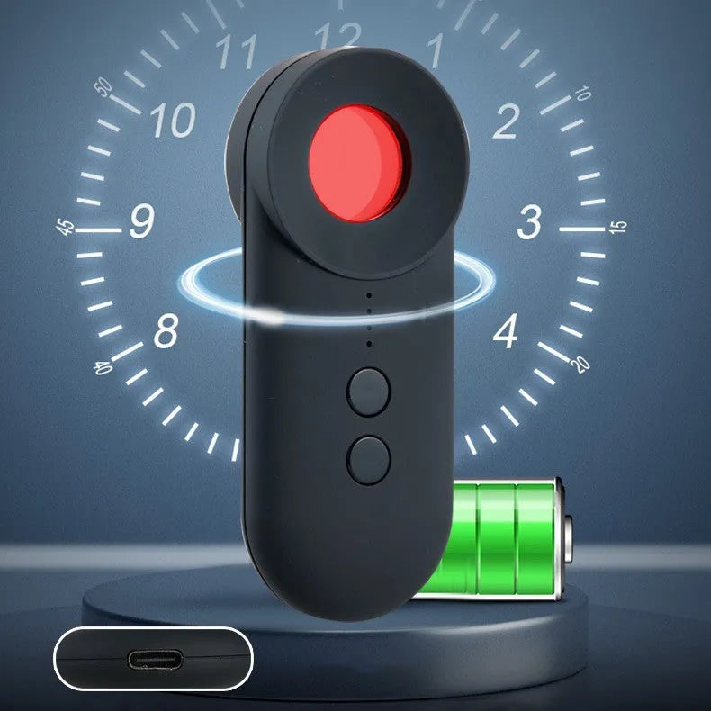 Black GPS detector unit with dimensions 93.8mm by 38mm by 14.5mm for signal detection and anti-theft surveillance