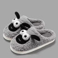 Lamb thermal cotton slip-on slippers in suede upper with sewn PVC sole