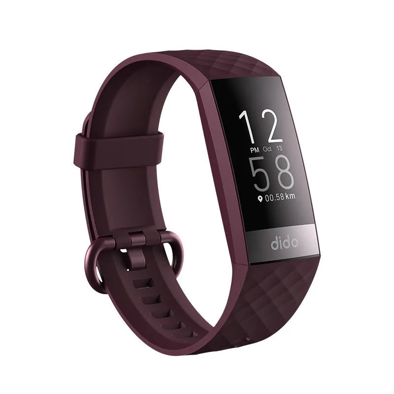 Y6 Black smart bracelet with health monitoring features including ECG, blood pressure and blood oxygen tracking