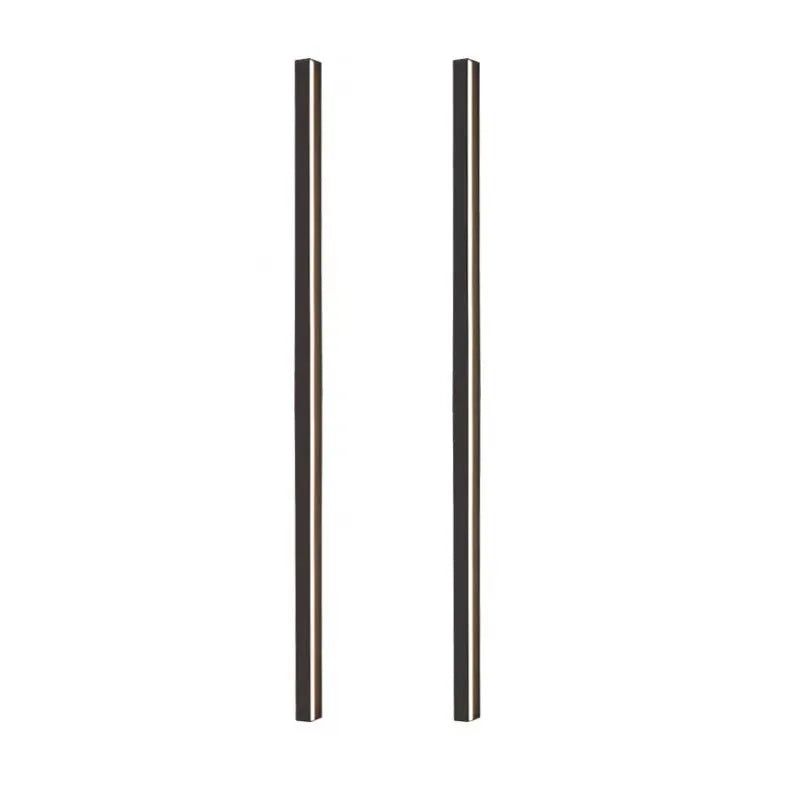 80cm long black LED wall lamp with touch control for three light colours on a white wall.