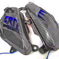 Pair of carbon fibre style LED side lamps for Yamaha NMAX125 and NMAX155 scooters.