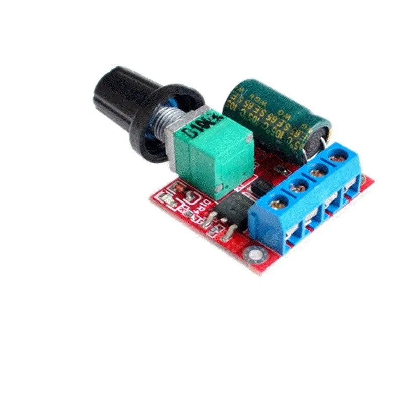 PWM DC motor governor with adjustment knob for 5V-35V speed regulation