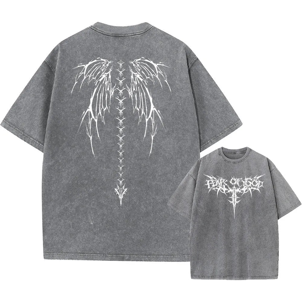 Men's oversized loose fit cotton t-shirt with drop-shoulder short sleeves in various colours