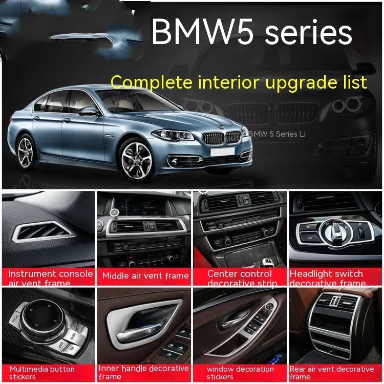 BMW 5 Series interior handle decorative strips in inner handle colour - four-piece set