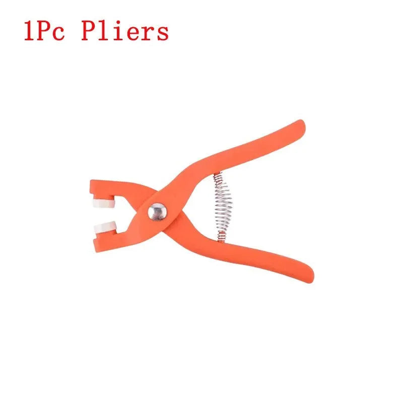 Stainless steel five claw no sew buttons 9.5mm with application pliers for children's clothing