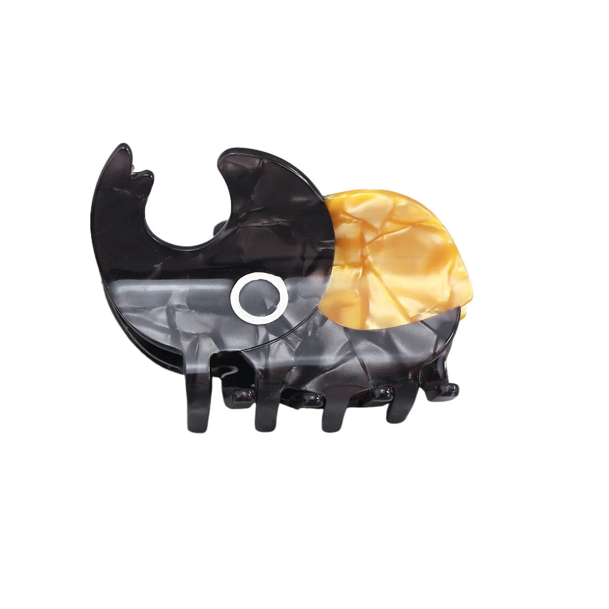 Handmade cellulose acetate Beetle Grip with cartoon caterpillar design