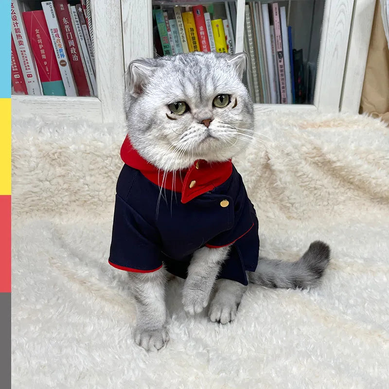 Cat and dog wearing hoodie costume for photography with adjustable sizing