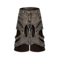 Men's spliced denim sleeveless vest jacket with front zipper closure
